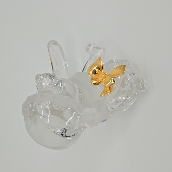 Disney Lenox Crystal & Gold Figure Pooh from Winnie the Pooh Rare Xmas special - Picture 6 of 13